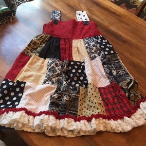 Persnickety patchwork holiday dress